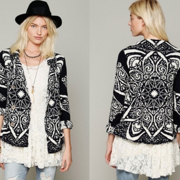 Free People Smitten Kitten Sweater Jacket - Picture 3 of 8